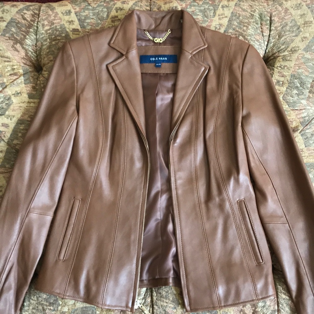 Cole Haan Genuine Leather Woman’s Leather Jacket